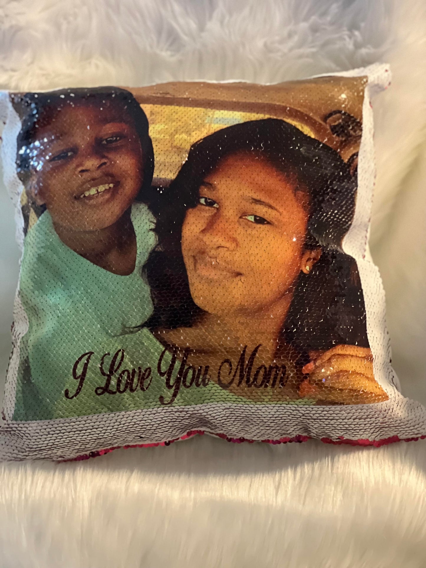 Custom Sequins Pillow